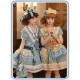 Twin Bears Antique Navy Bear Low Waist OP and Set(2nd Pre-Order/3 Colours/Full Payment Without Shipping)